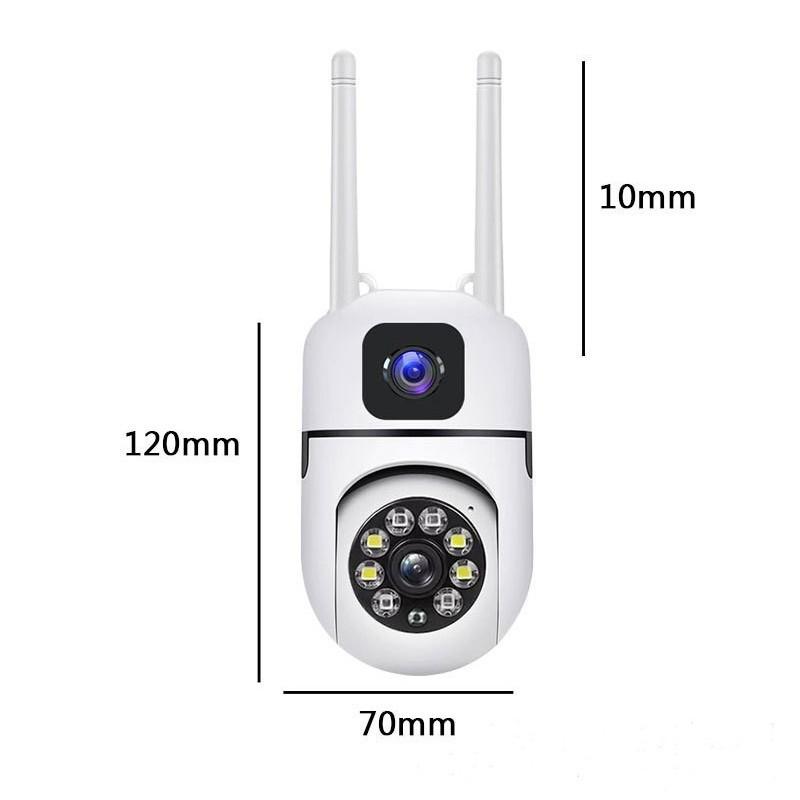 360° Dual-Lens WiFi Home Surveillance Camera HD 2MP