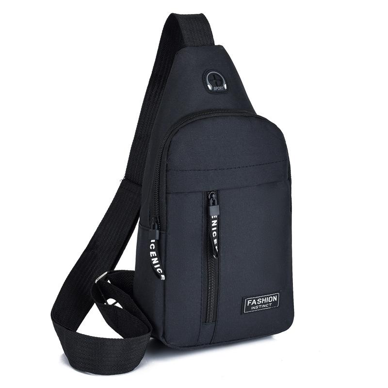 Men'S Oxford Cloth Breast Bag Multifunctional Sports Outdoor Leisure Shoulder Backpack Crossbody Bag