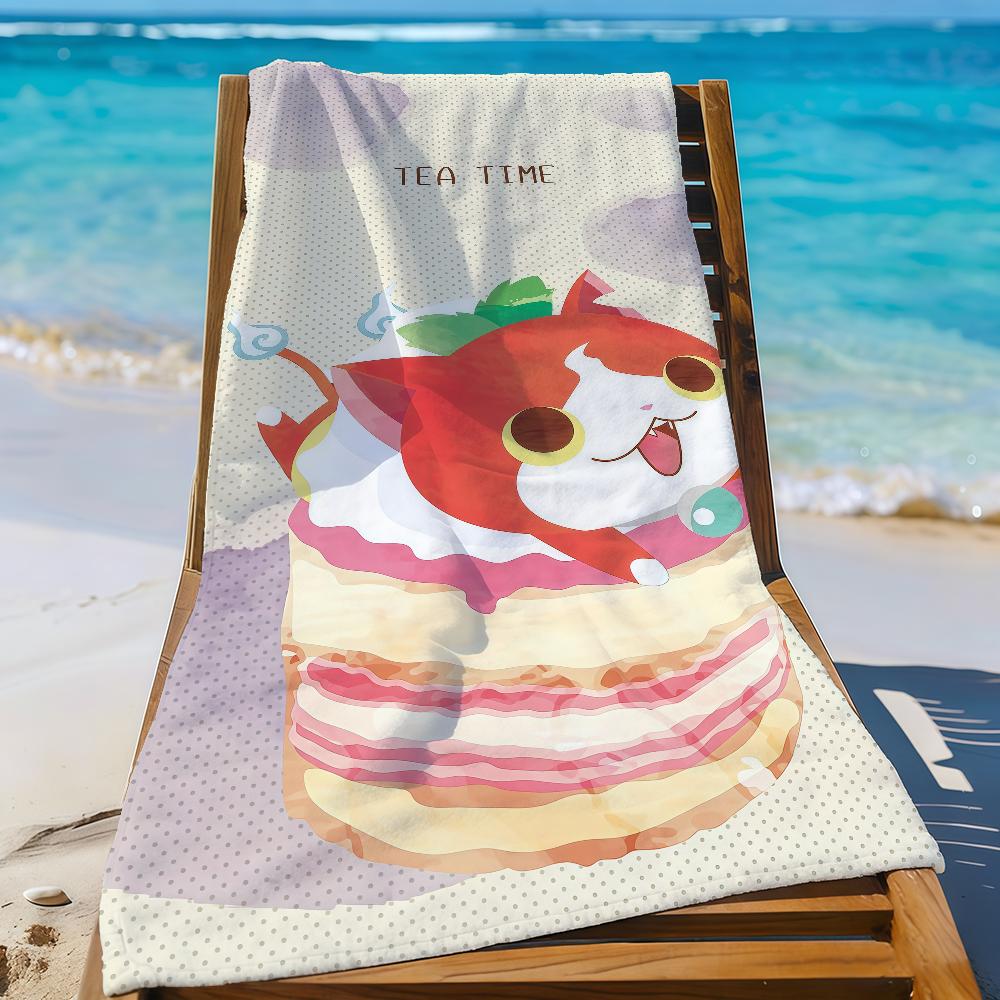 

Manga Game Y-Yo-KaiS W-Watch-S Towel Sports Quick Dry Travel Camping Gear Sandproof Soft Light Large Beach Towel W40*H60(CM)