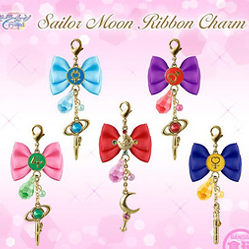 Bandai Gashapon Sailor Moon Transformer Magic Wand Box Egg Mobile Phone Chain Pendant Pendant Figure Playthings