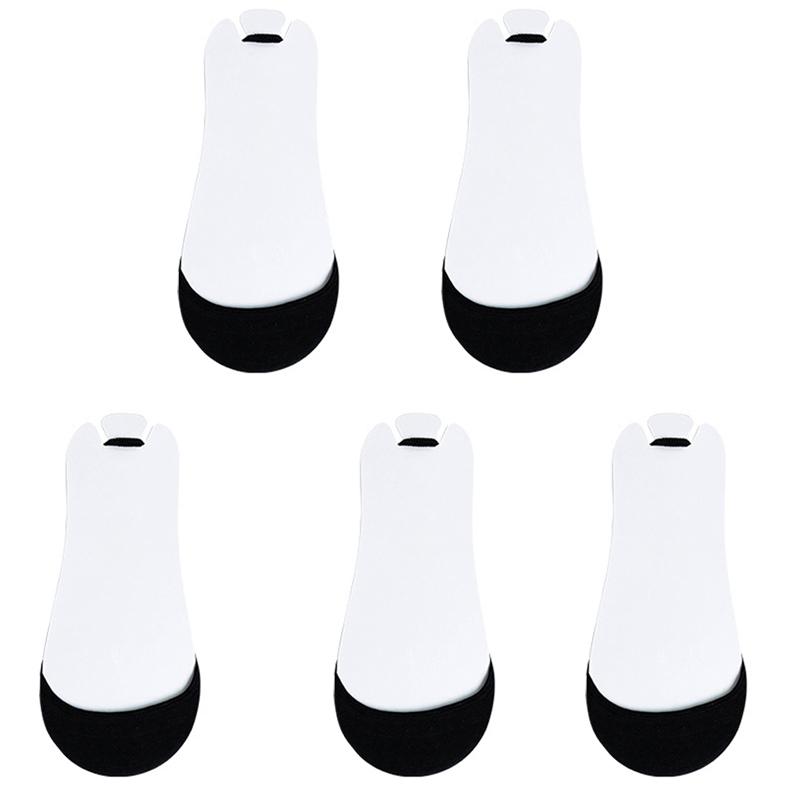 5 Perechi Șosete Dama Bumbac Șosete Barcă Antiderapante Invizibile Subțiri Șosete Subțiri de Vară cu Jumătate de Talpă Bretelă Nu Cad Șosete Barcă