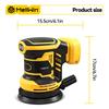 MELLWIN Cordless Electric Orbital Sander 3 Speeds Adjustable Woodworking Sanding Polishing Machine For Makita 18V Battery Pin