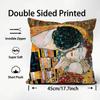 Gustav Klimt Oil Painting Cushion Cover Pattern Printed Pillowcase for Living Room Sofa Cushion Cover & Bedroom Decor