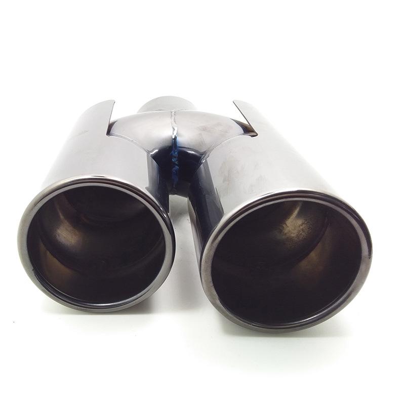 BMW X1 Titanium Black Dual Exhaust Tailpipe Set