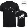 Diving Heartbeat Scuba Divers Printed T-Shirt for Men Women Graphic Tees Short Sleeve O Neck Tops Funny Scuba Divers Lover Gift