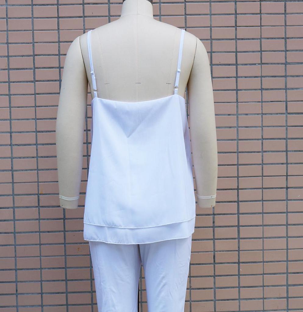 Evropská a americká letní móda 2023: Dámské volné topy a vesty na ramínka