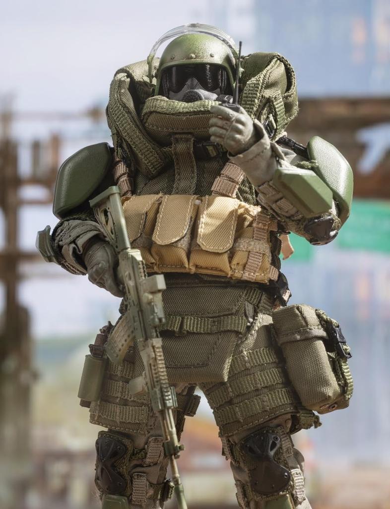 HiPlay HASUKI 1/12 Black Act Shield Soldier SA02 Movable Action Figure with Accessories Full Set