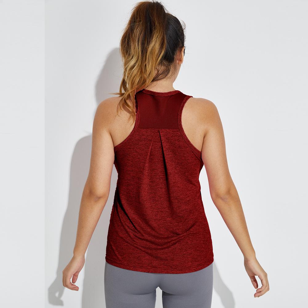 Damen Schlankmachendes Mesh Ärmelloses Yoga Top - Sportliche & Stilvolle Sommerweste