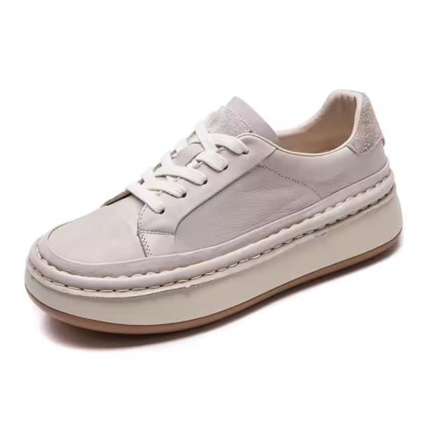 Fashion Top Quality 4.5CM 2025 Spring Summer New Style Vintage Handmade Color Scrubbing Versatile Flat Shoes Simple Sports Women's Shoes