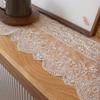 European Table Flag Lace Fabric Dining Table Cloth Coffee Table Flag American White TV Cabinet Long Tablecloth Decorative Towel