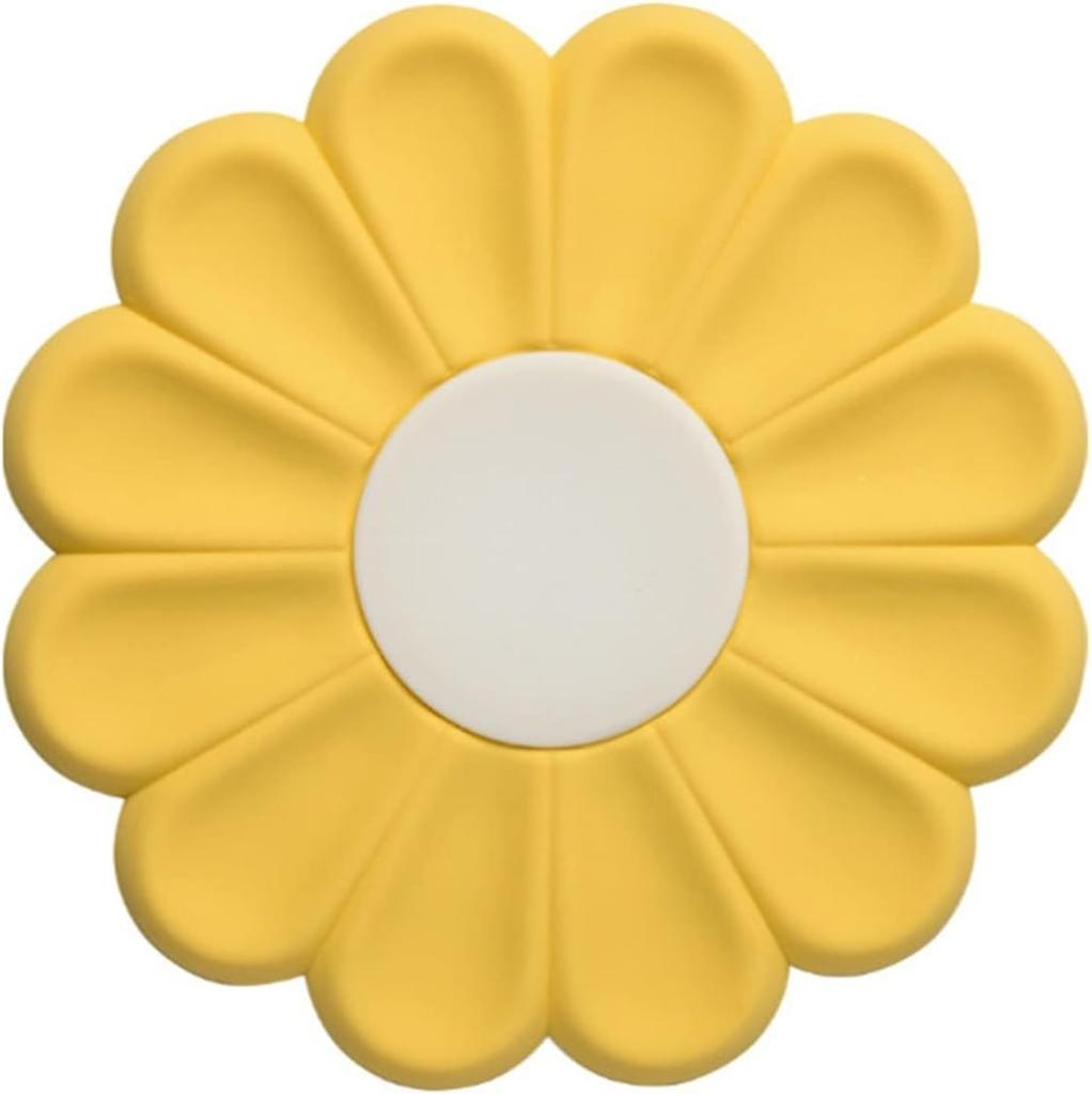 Daisy Flower Heat Insulation Mat Simple and Durable Cute Japanese Silicone Placemat Ins Coaster Anti-scalding Pot Mat