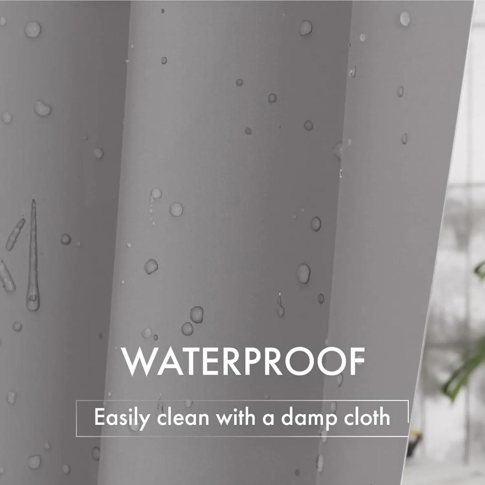 Leichter Duschvorhang-Einsatz mit Haken – 71x71 Zoll Plastik Wasserdichter Badezimmer-Einsatz für das Badezimmer