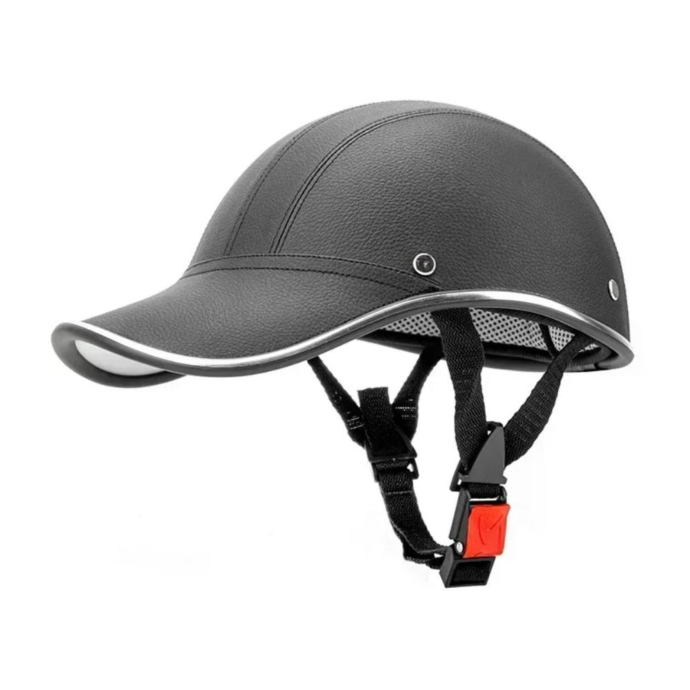 

Motorcycle Helmet Half Baseball Cap Half Face Helmet Anti-UV Safety Hard Hat Helmet Motorcycle for Mens Motorcycles чёрный