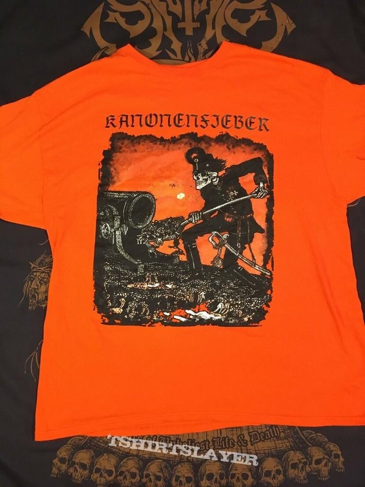 Kanonenfieber oranžová Bavlněná košile Plná velikost S5XL Unisex CL15 Unisex tričko