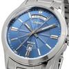 Reloj Analógico de Cuarzo para Hombre CASIO MTP-1381D-2AV Correa de Metal Azul Plateado Modelo de Ultramar