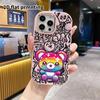 Phone Case: 2D Flat Design Suitable for iPhone 18 17 16 15 14 13 Pro Protective Case, Couple Style, Jelly Bear, Christmas and Halloween Gift