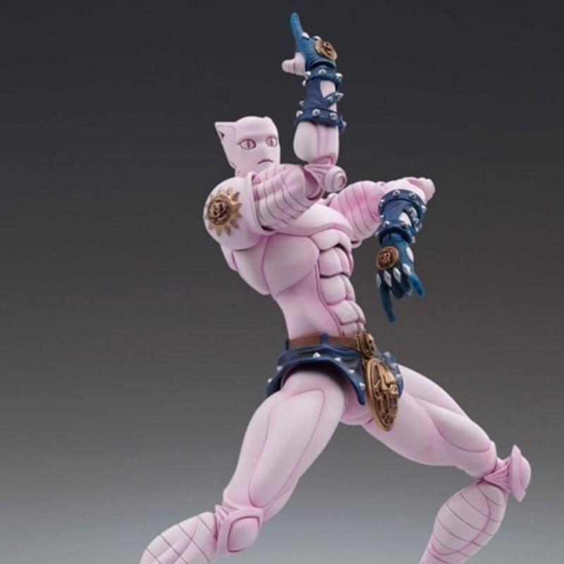 Statua Super Action Dio Yoshikage Kira Killer Queen Action Figure Articolata Decorazione Scrivania Stanza Festival Bel Regalo Ristampa Disponibile