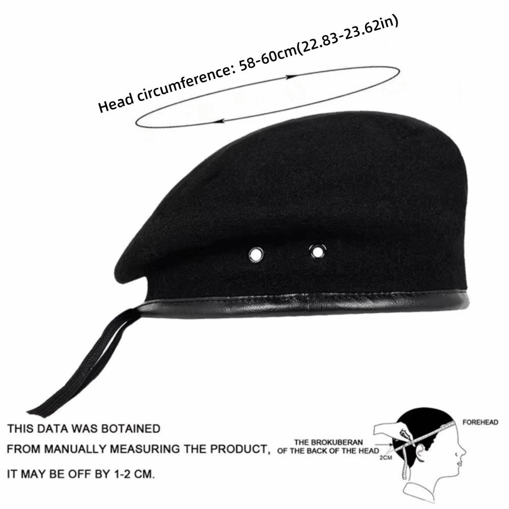 Solid Color Hip Hop Cap Woolen Cloth Flat Caps Unisex Painter's Hat