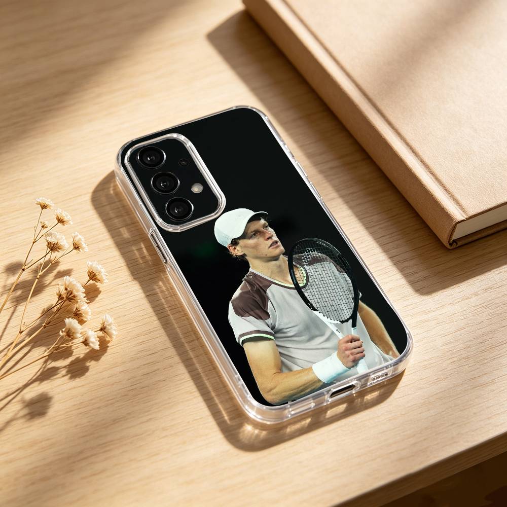Italian athletes J-Jannik S-Sinner phone Case For Samsung S25,24,21,22,23,30,Ultra,20,Plus,Fe,Lite,Note Transparent Cover Samsung S24