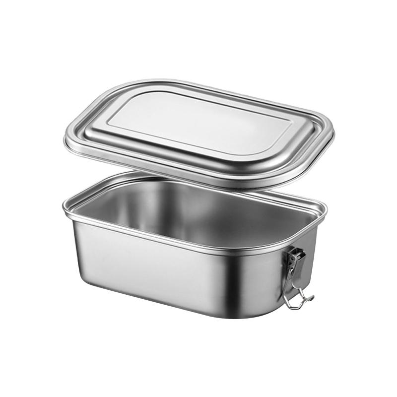 Metal Steel Lunch Box Leak Proof Bentos Box Metal Food Storage Container with Lid Lunch Container Dishwasher Safe