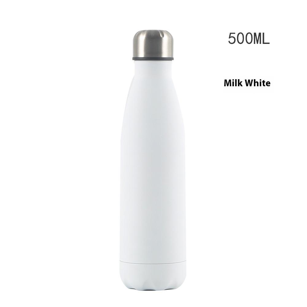 500ml doppelwandiger Edelstahl-Isolierbecher, Cola-Flasche mit großem Fassungsvermögen, Sport-Wasserbecher