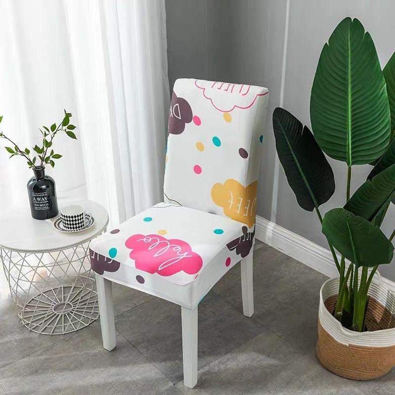 2 stk stoltrekk universal husholdningsstoltrekk elastisk spisestuestol putesett setetrekk krakktrekk