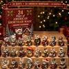 24-Tage-Weihnachts-Adventskalender Tägliches Auspacken Tiere Mini-Figuren Haus Festliche Dekoration