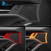 2PCS Top Suede Trim LHD RHD Sticker For Mazda 3 Axela      2024 2025 Car Door Horn Button Frame Accessories