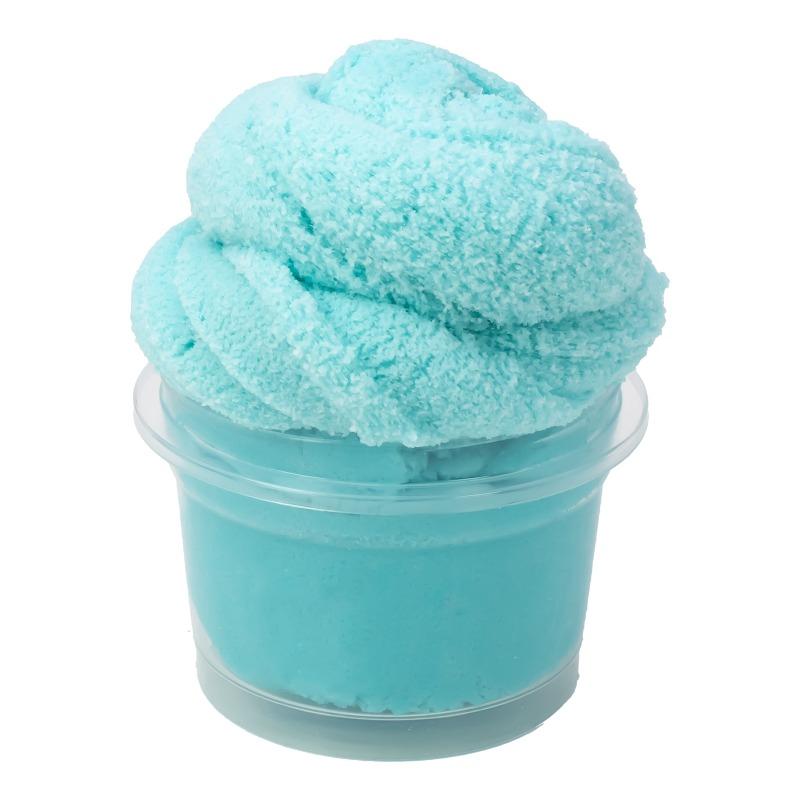 Soft Fluffy Slime Stress Relief Toy 2pcs синий