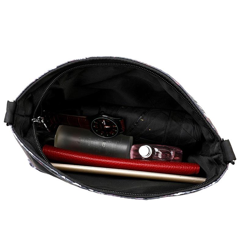 Modische Blumen-Schädel-Muster Umhängetaschen Für Frauen Große Kapazität Lässige Graffiti-Schultertasche Für Halloween-Geschenk