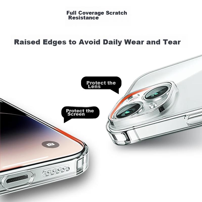 IPhone 16 Pro Max Case, Ultra-Thin Shockproof Soft, Transparent Full Protection Cover with Camera Lens Protection, Simple Design And Wome