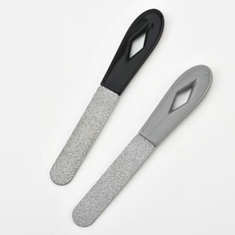 Ergonomic Double Sided Stainless Steel Nail File Buffer For Smooth Polishing Gentle Nail Care Home Manicure Pedicure Tool