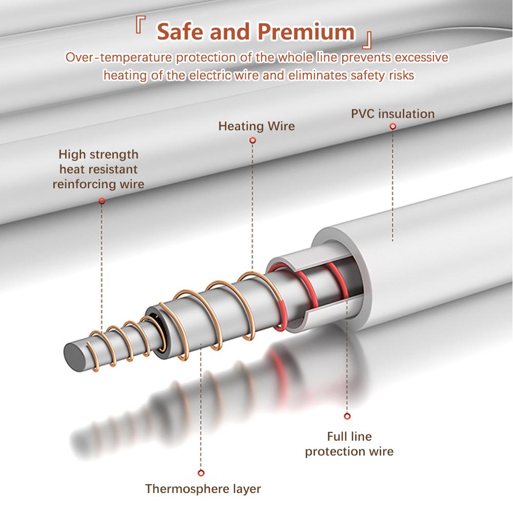 Electric Heated Blanket Heating Pad Warm Flannel Blanket Fast Heating Winter Body Warmer Cozy Mattress