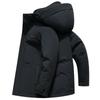 90 Cachemira Mono, Tres Usos Chaqueta de Plumas para Hombre, Abrigo de Invierno para Papá Nuevo, Chaqueta Cálida Gruesa Removible para el Día a Día