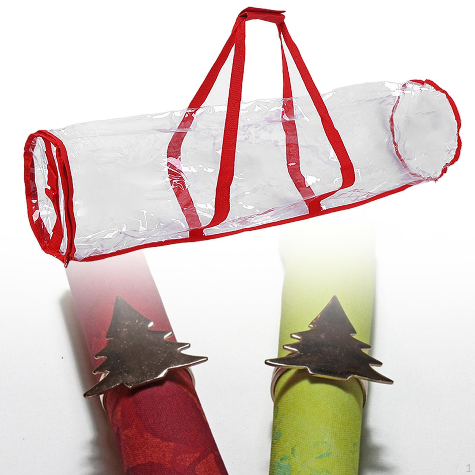 

Рождественская упаковочная бумажная сумка для хранения, праздничная с ручками, удобная сумка для переноски под кроватью, застежка-молния красный