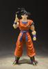 TAMASHII NATIONS Dragon Ball Son Goku Saiyan vyvýšený na Zemi 140mm Malovaná pohyblivá figurka SHFiguarts - - Přibl.. ABS a PVC