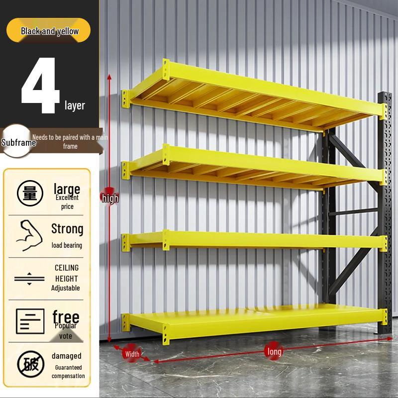 Heavy-Duty Industrial Warehouse Storage Racks - Reinforced Multi-Layer Shelves for Express Goods