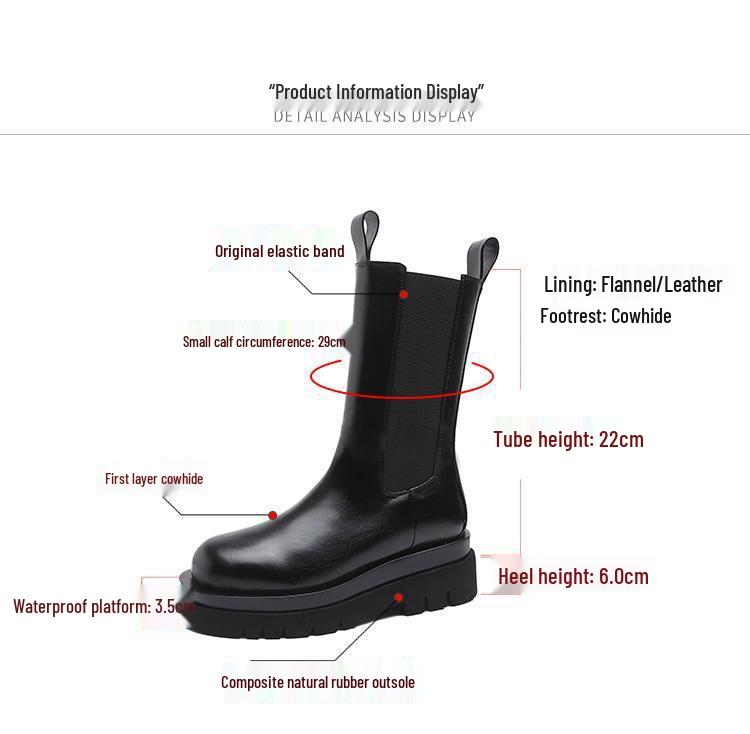 Dámské podzimní/zimní kozačky Mona ke kotníku s komínkovým svrškem Chelsea, velikosti plus 41-43.