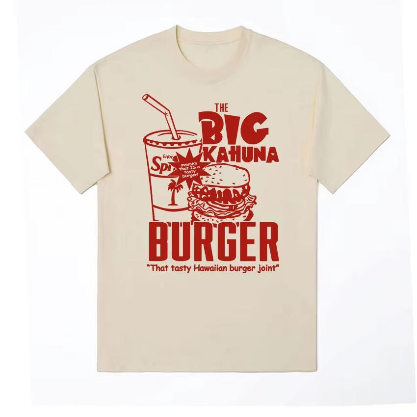 Pulp Fiction 2 Režie Quentin Tarantino Tričko Potisk Big Kahuna Burger Pánské Dámské Retro Ležérní Oversized Tričko