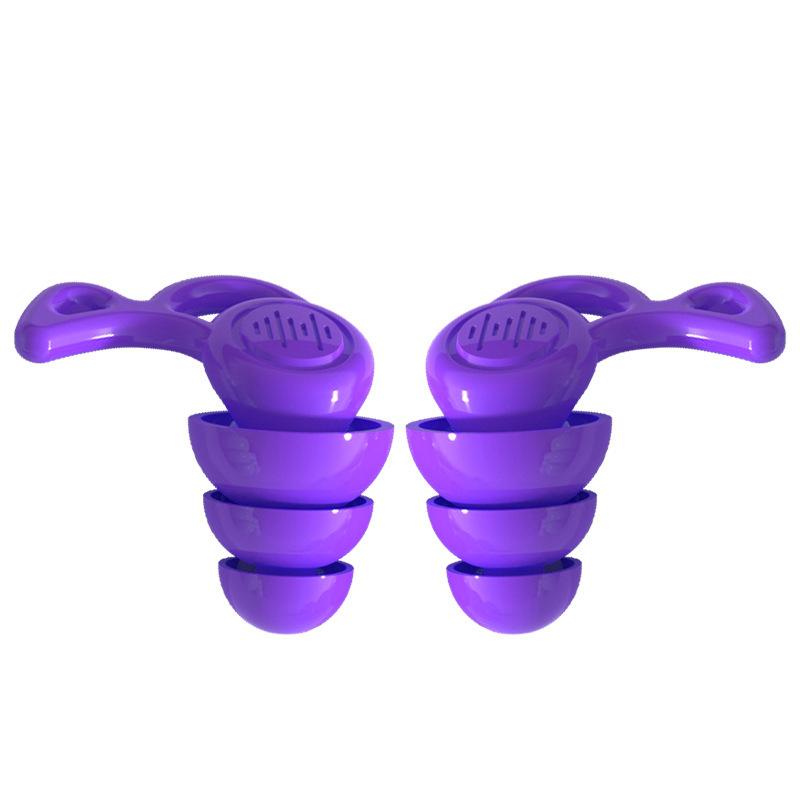 3 Layers Ear Plugs For Sleep Noise Reduction And Muting Silicone Earplugs Reusable Hearing Protection Sound Blocking Earplugs