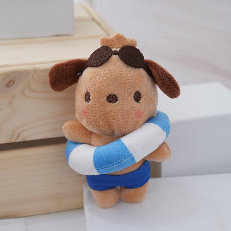 

Sweet Plush Paja Dog Toy Swimming Ring Cute Stuffed Animal Delightful Gift Kids For синій