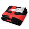 Knights Templar Flag Flannel Fleece Blanket Lightweight Warm Cozy Anti-Pilling Fuzzy Throw Blankets for Travel Couch Bed Sofa