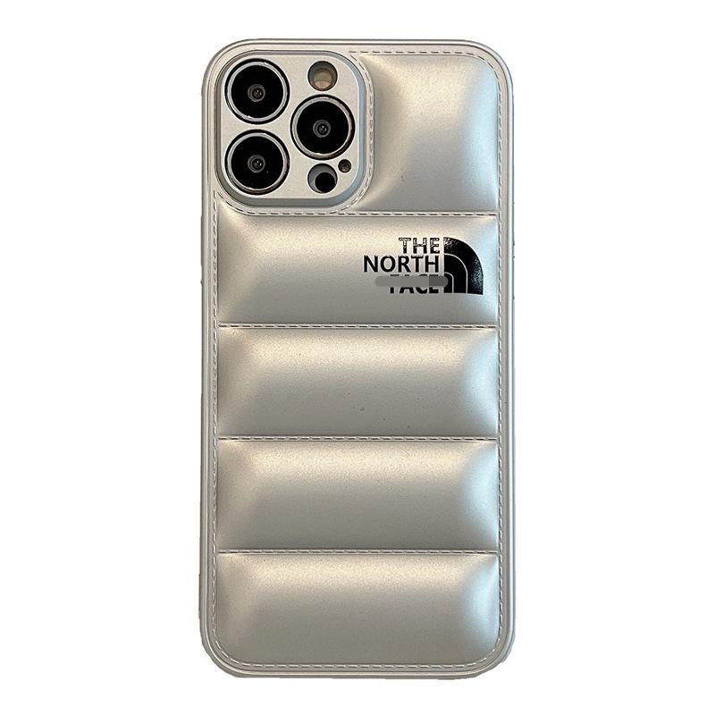 North Puffer Phone Case for iPhone 17 Pro Max Soft Edge Cover Stylish Shockproof for 13 11 16