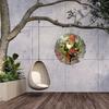 Classic Iron Metal Wind Spinner Kinetic 2D Hanging Ornament for Home Decor Garden Yard Gift Featherless No Electricity Required