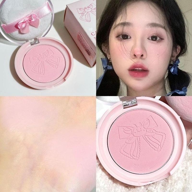 Cute Blusher Lasting Not Easy To Fly Powder Pink Blush Face Brighten Shading Rouge Rubor Korean Makeup Cosmetics
