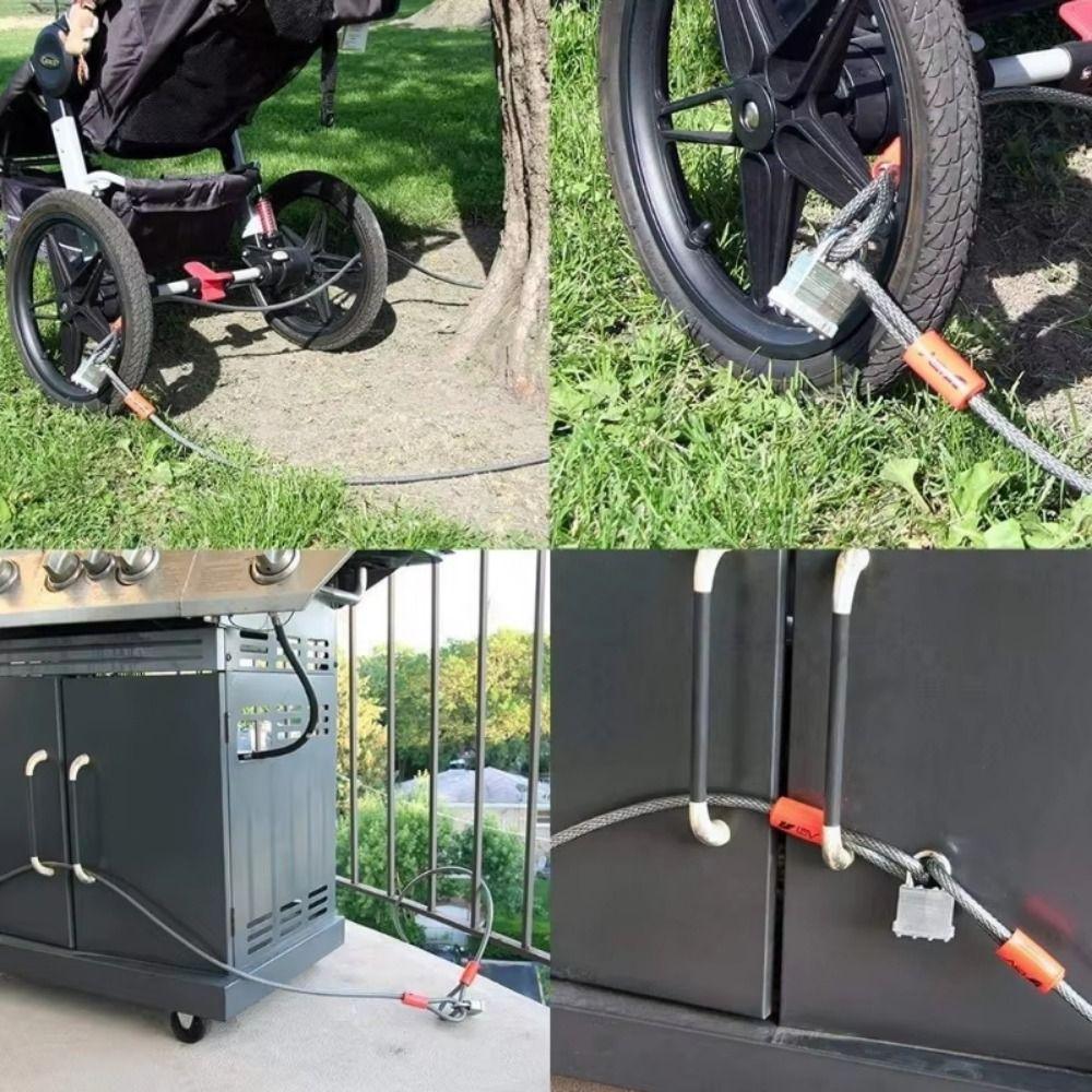 Folding Thick Security Chain Anti-Theft Steel Wire Braided Rope Motorcycle