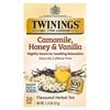Twinings Flavored Herbal Tea, Chamomile, Honey & Vanilla, Caffeine-Free, 20 Tea Bags, 32g (1.13oz)