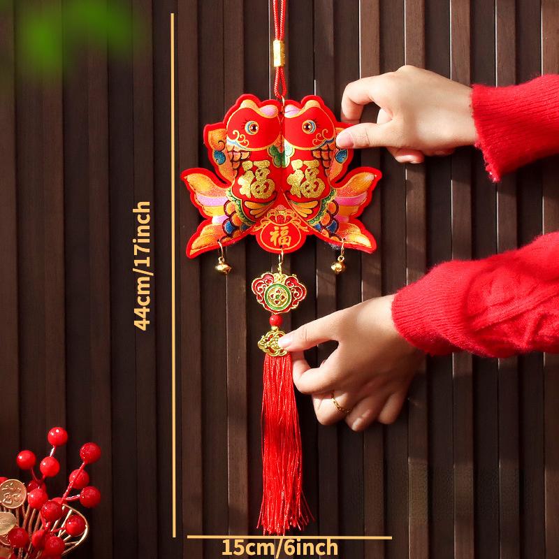New Year Decoration Items Chinese Traditional Chinese New Year Hanging Strings Bell Hanging Decoration Spring Festival Lanterns