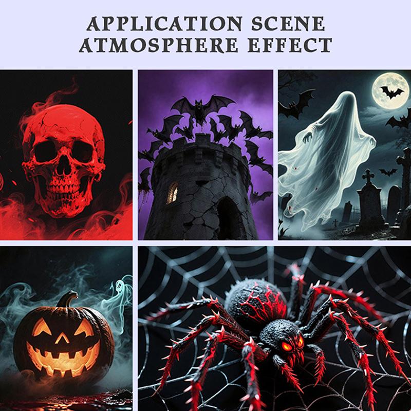 1Pc Skull Projection Lamp With 4/6 Switchable Pattern Design Led Night Light For Room Wall Ceiling Decoration Halloween Gift