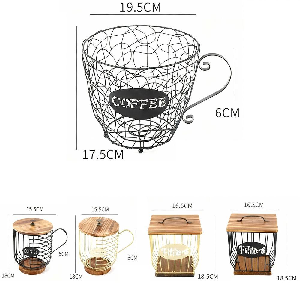 Large Capacity Coffee Pod Holder Coffee Pod Irregular Shape Coffee Capsule Holder Home Decoration Storage Cup